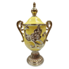 Tibor/Trofeo Porcelana 54 x 31 cm Pavo Real (Amarillo con dorado) 22 in